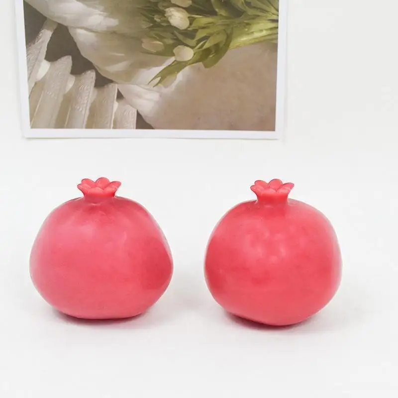 DIY Handmade Creative Pomegranate Candle Silicone Mold Gypsum Form Carving Art Aromatherapy Plaster Home Decoration Mold Gifts