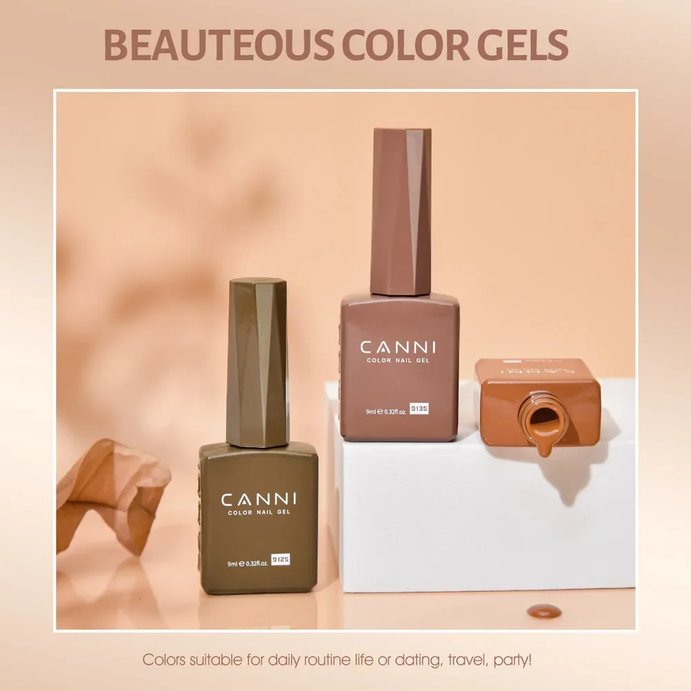 CANNI Venalisa Nail Gel Polish - Luxurious Winter Collection, Rich Color & Soft Texture, Hema-Free & Long-Lasting