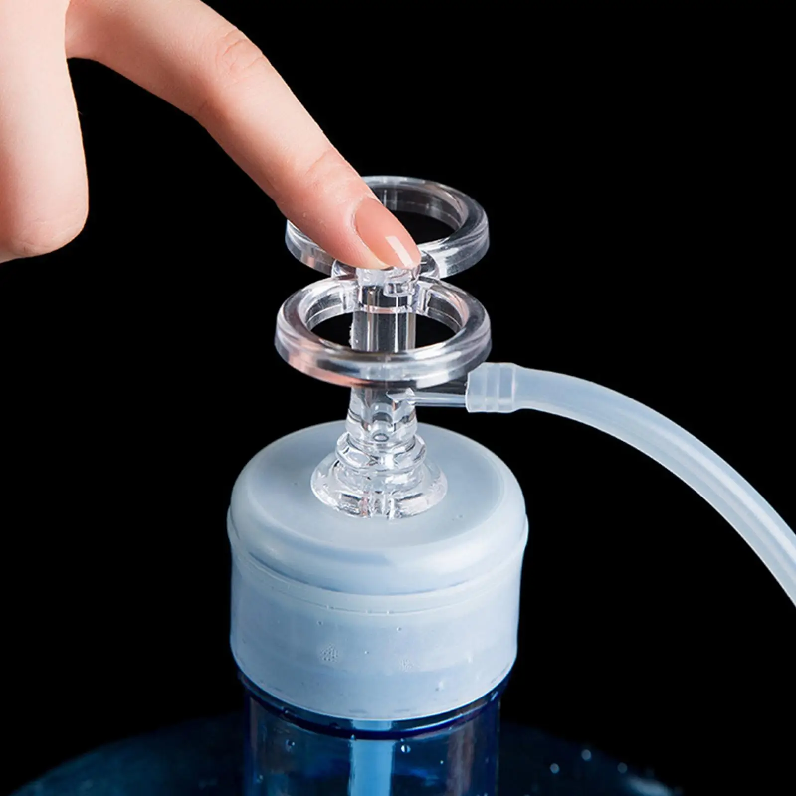 Portable Bottled Water Pipe Dispenser Bottled Water Dust Proof Plug Office Home