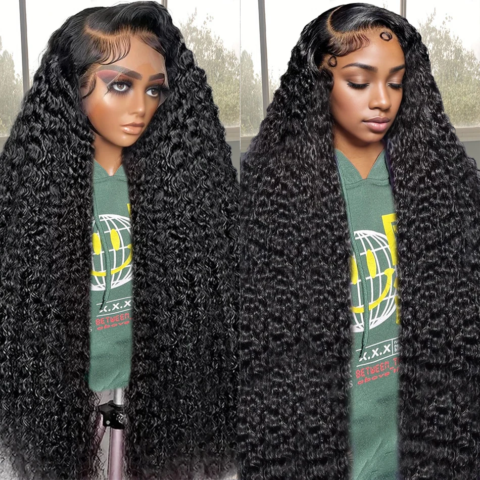 Rosabeauty Curly 13X6 HD Lace Frontal Human Hair Wig Brazilian Glueless 13x4 Deep Wave Lace Front Human Hair Wigs for Women