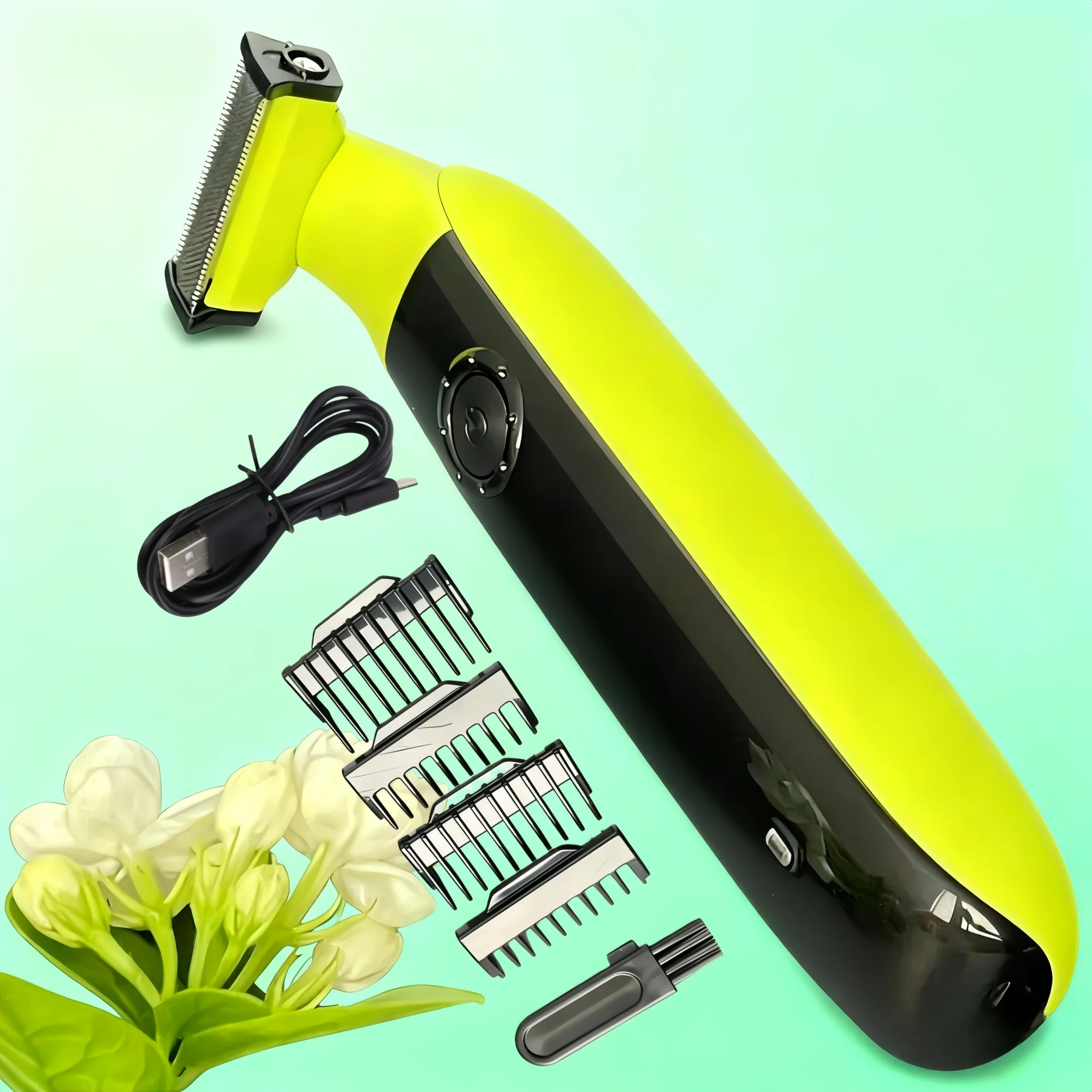 남성용 전기 면도기 전문가용 수염 트리머 무선 면도기 바디 트리머 USB 충전식 얼굴 남성용 헤어 면도기