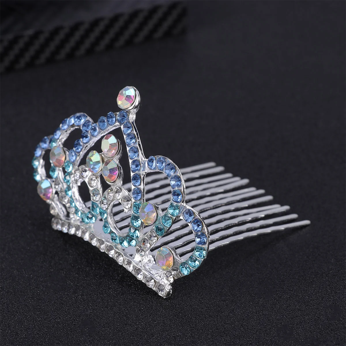 

Kids Tiara Headdress Comb Party Headwear Photo Props Kids Birthday Party Favors ( Blue )