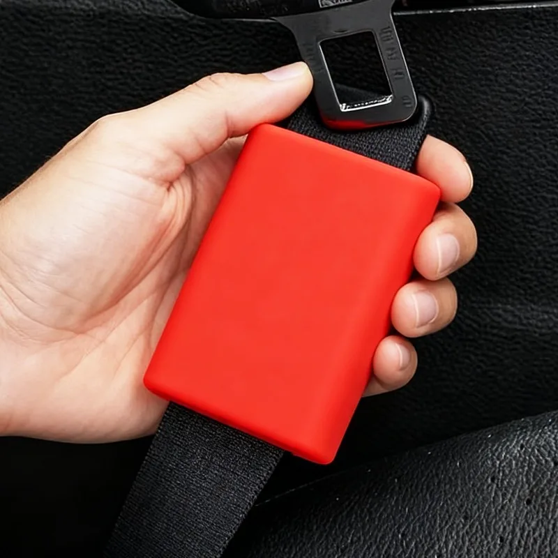 자동차 안전벨트 소켓 보호 장식 방진 실리콘 자동차용 액세서리 범용 자동차 안전벨트 베이스 커버