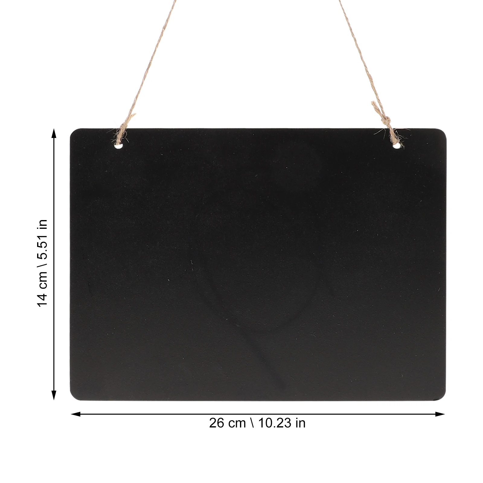 Double Sided Blackboard Chalkboard Sign Message Board Wall Decor Hanging Display Reusable Erasable Writing Tags Presentation