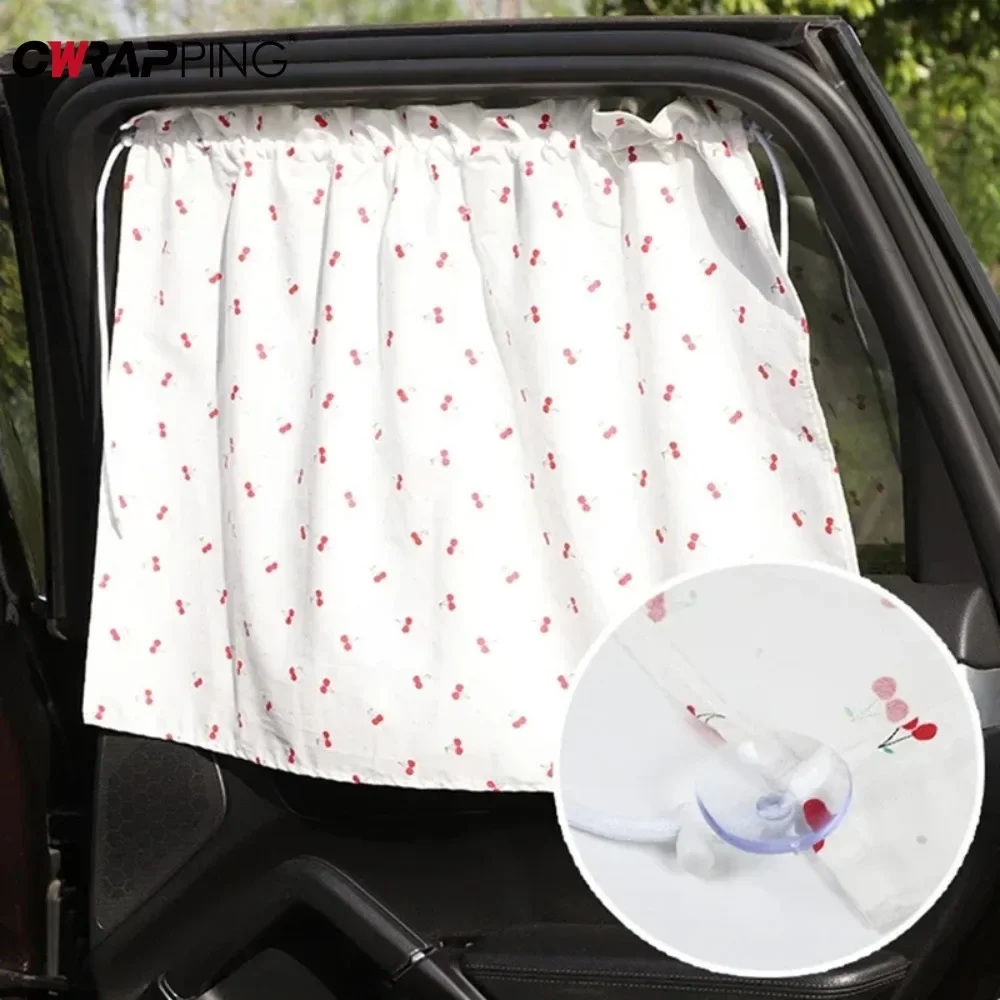 Suction Cup Curtain Car Window Sunshade Cover Cartoon Universal Side Window Sunshade UV Protection for Kid Baby Children window sunshade