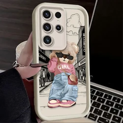 Chic Bear Design Phone Case - Cute and Stylish Protective Cover - S22 (1)