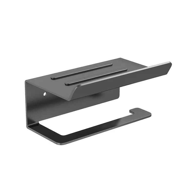 Paper Towel Rack Bathroom Shelf Toilet Paper Roll Put Phone Hanging Rack Wall-mounted Kitchen Storage Wall Shelf