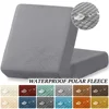 Waterproof Sofa Seat Cushion Cover Jacquard Polar Fleece Sofa Covers Elastic Removable Couch Cover Pets Kids Furniture Protector 1