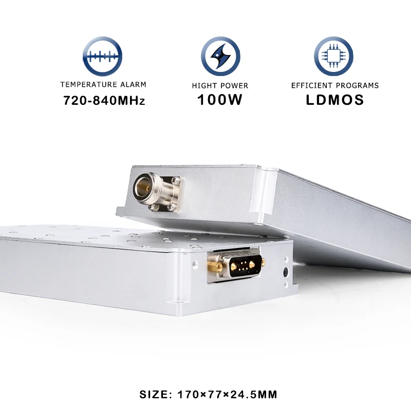 

100w 720-840MHz Anti Drone FPV UAV Module Autel Mavic 3 Counter RF Module Jamming System C-UAS For Drone Power Amplifier