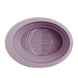 Deluxe Makeup Brush & Puff Cleaner Set - Gentle, Effective Cleaning (GJ07 - Purple)