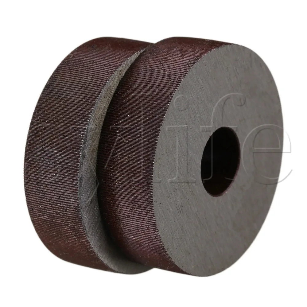 Steel 0.3 mm Pitch Linear Knurl Wheel 28 OD Single Straight Coarse Pattern Knurling Tool Pack of 2