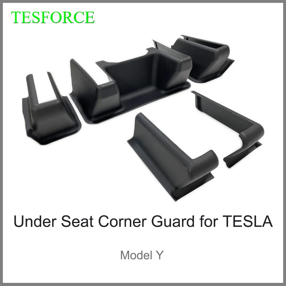 2022 for Tesla Model Y Under Seat Corner Guard Slide Anti-kick Protection  Cover Protective Modification Interior Car Accessories