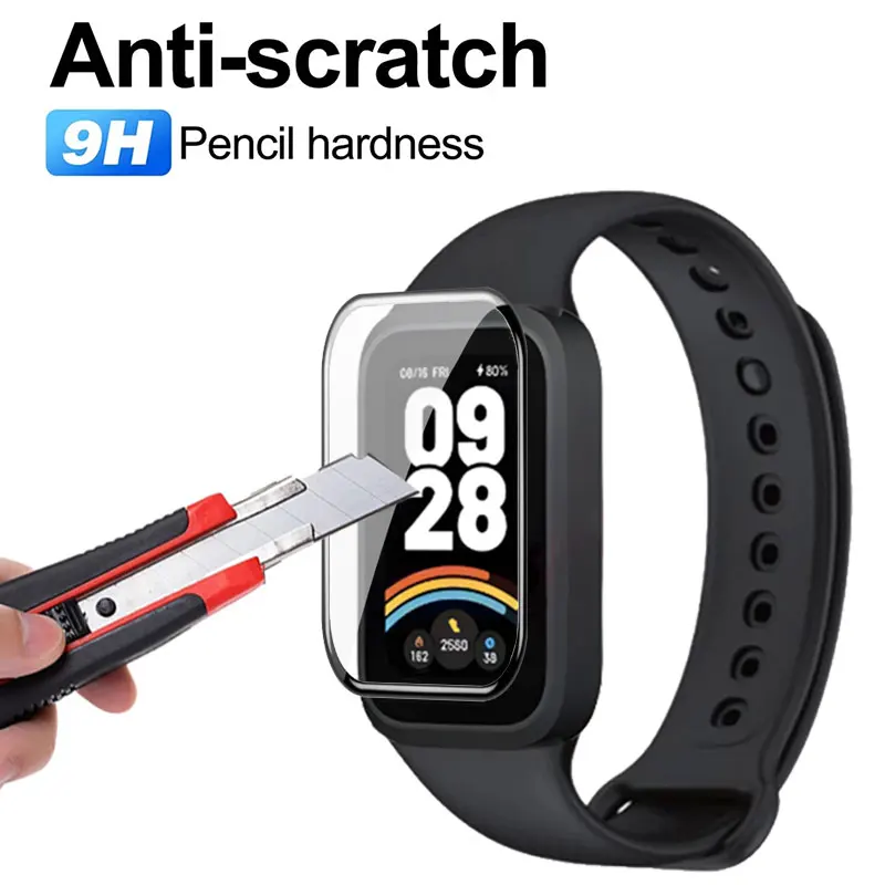 Premium Full Screen Protector with Soft Edge and 3D Curved Design - Anti-Scratch HD Film, Black