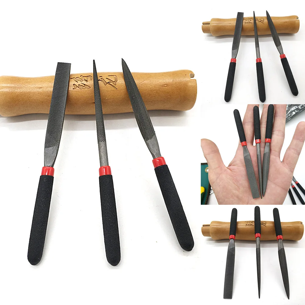

Mini Steel Files Mini Needle File Set Flat/Round/Half Round File For Stone Glass Metal Polishing Carving Carving Tool Parts