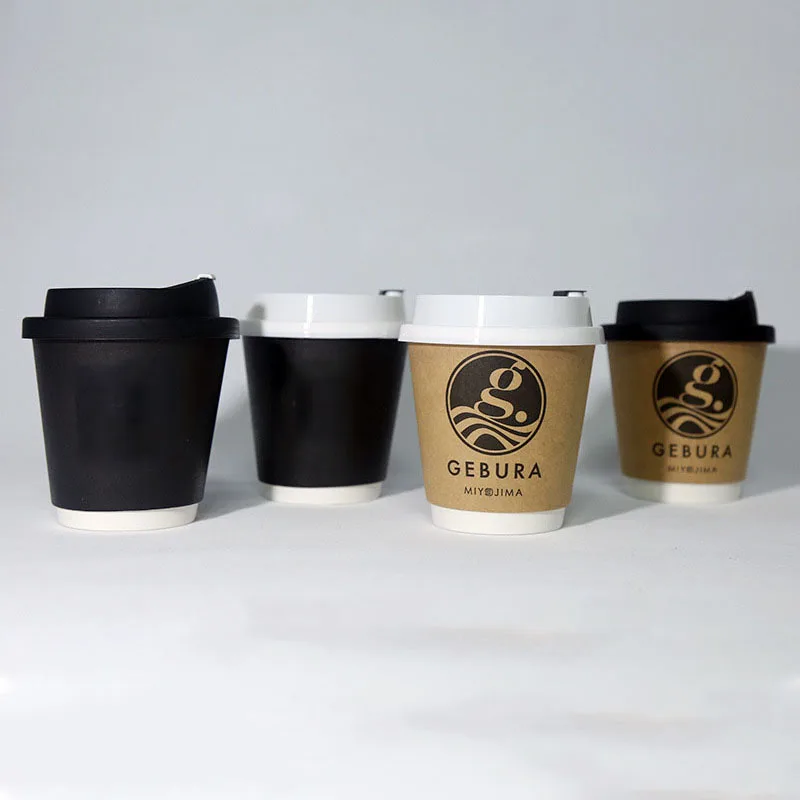 Custom  Manufacture Price Customize Logo Design Takeaway Food Packaging Tea And Coffee Disposable Paper Cups