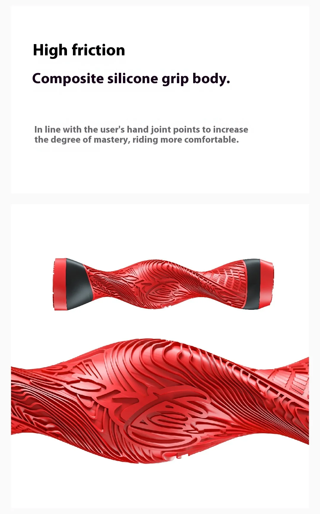 Description Picture 6 of itemNew Quality MTB Bike Handle Silicone Grips Flat Handlebar Bicycle Bar End Plugs Anti-Slip For MTB Road BMX Mountain Bike Parts