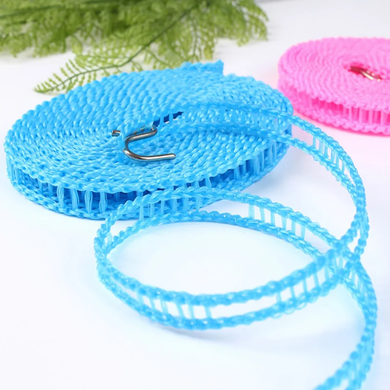 5m Windproof Non-Slip Clotheslines Outdoor Travel Business Clothesline Laundry Non-slip Washing Clothes Line Rope clothing drying rope clothes drying line