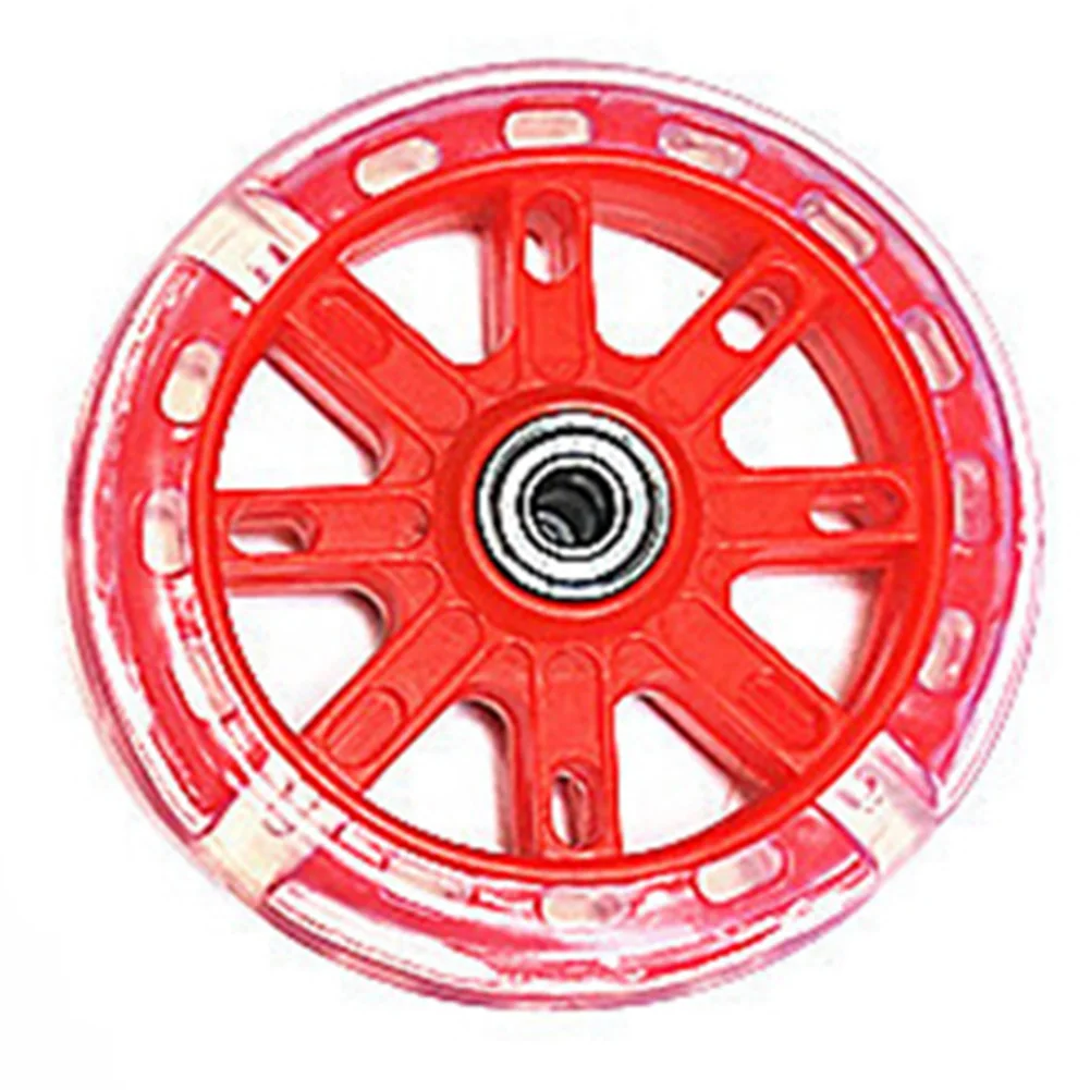 4 Stuks Lichtgevende Scooterwielen 120mm Met ABEC 7 Lagers - Grijs - Voor Stuntsteppen En Kickscooters