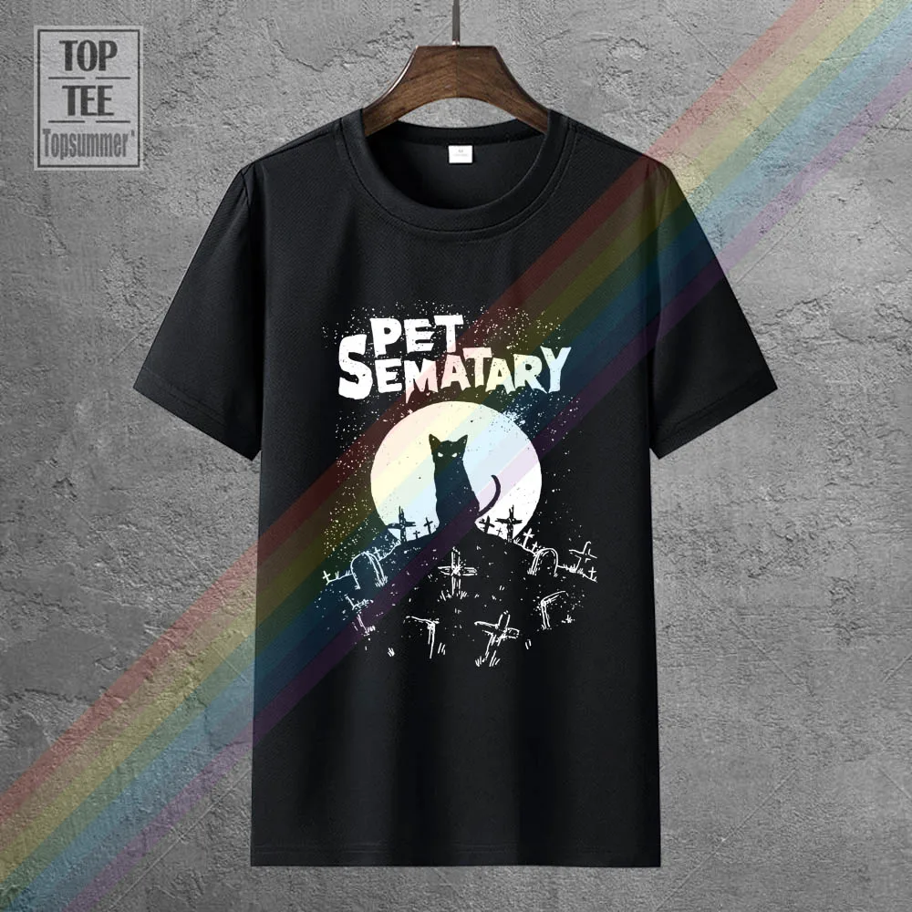 New Pet Sematary Stephen King 1983 Mens Vintage T-Shirt Camisas Hombre Harajuku Uomo T Shirt Pokeman Anime Shirt