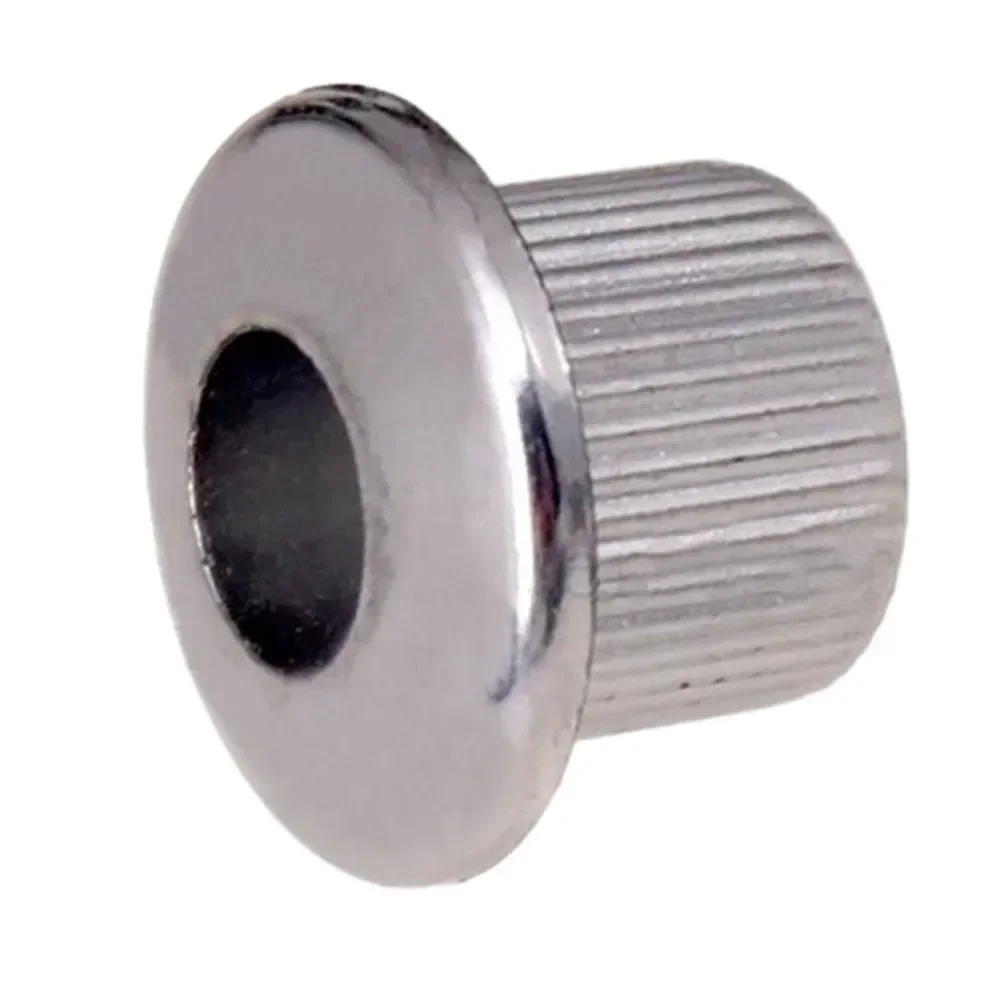 10MM Metal Tuner Bushes Ferrules Nuts For Vintage Guitar Machine Heads Tuners Guitar Tuning Peg Bushings Adapter Ferrules 6 Pcs