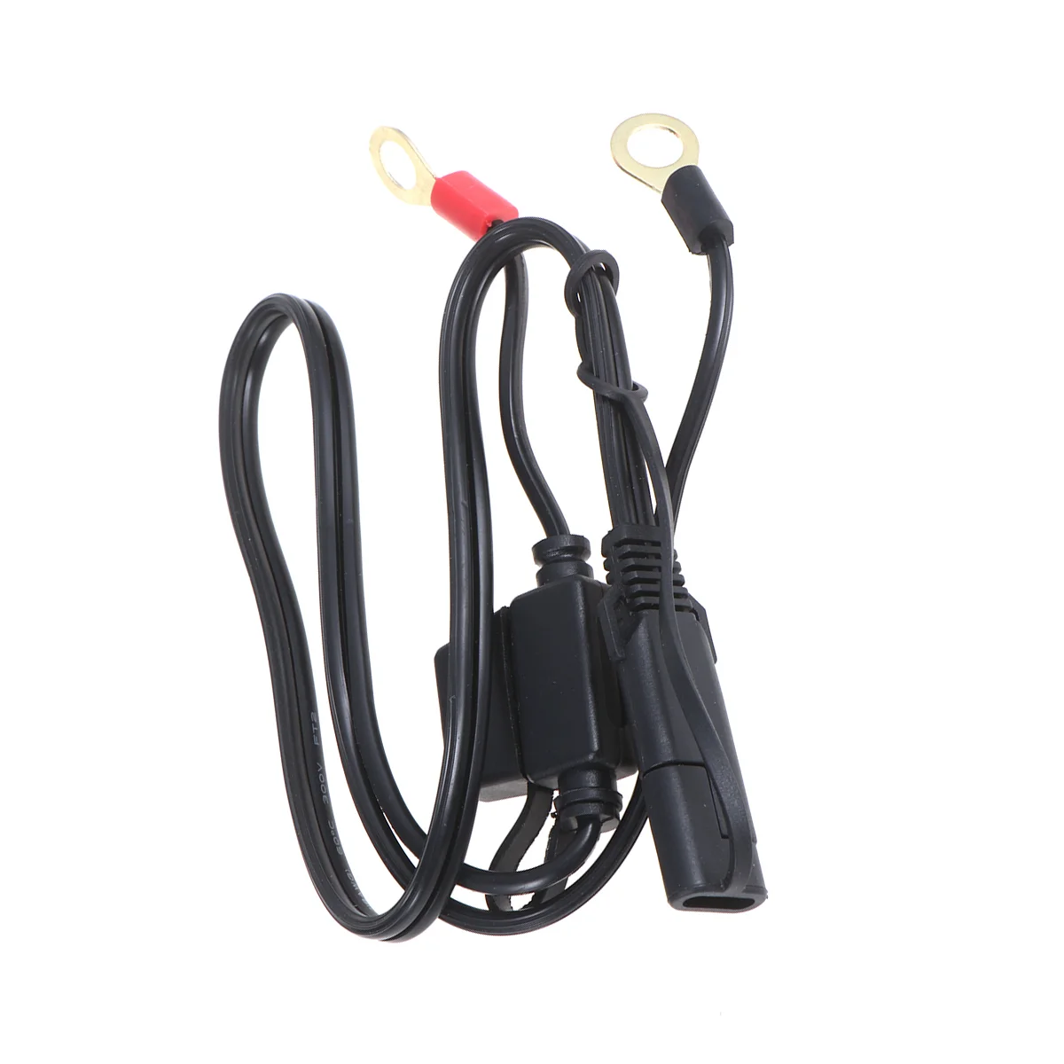 Motorcycle Charging Cable Simple Practical Motorcycle Charging Tool for Home Outdoor (12V Black) bm510 bm520 truck battery analyzer 6v 12v 24v reversible clips 2000 cca bci en car motorcycle voltage check charging test tool