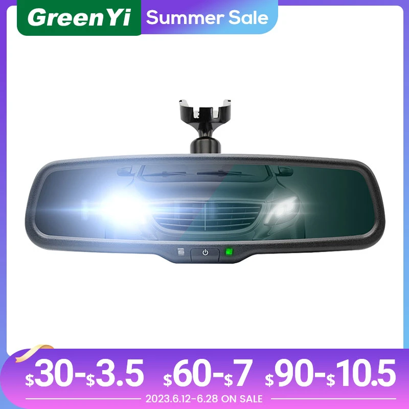 GreenYi Auto Dimming Rear View Mirror with Original Special Bracket