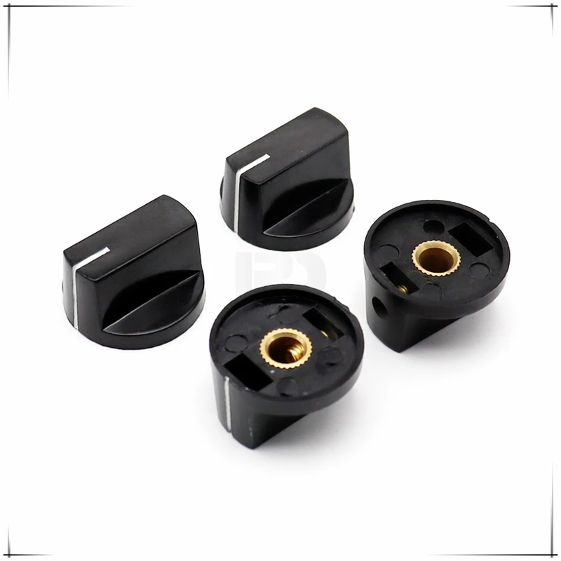 2PCS 27&times;15MM Round Hole 6MM 6.35MM in-line Bakelite Knob Cap Potentiometer Switch Cap Electronic Instrument Adjustment potentiometer knob cap