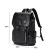 Fashion Student Schoolbag Computer Bag Men's Backpack PU Leather Backpacks Man High Capacity Travel Bag Softback Bookbag Male 4