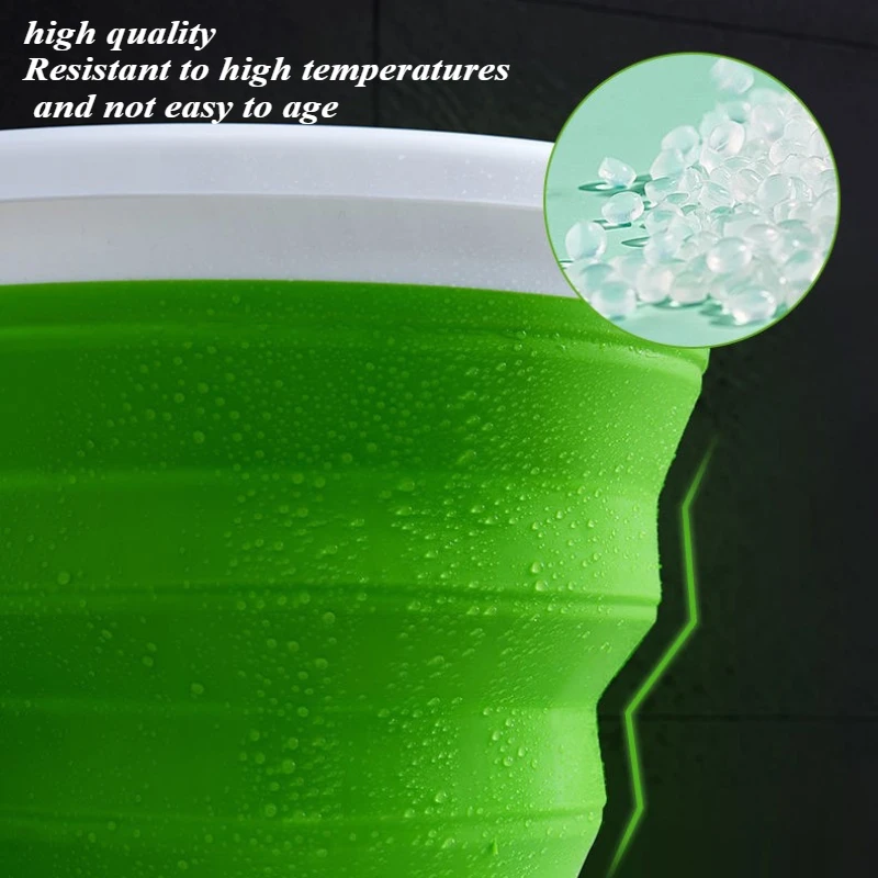 5L Collapsible Bucket Portable Folding Water Bucket Car Washing Fishing Household Plastic Travel Outdoor Camping