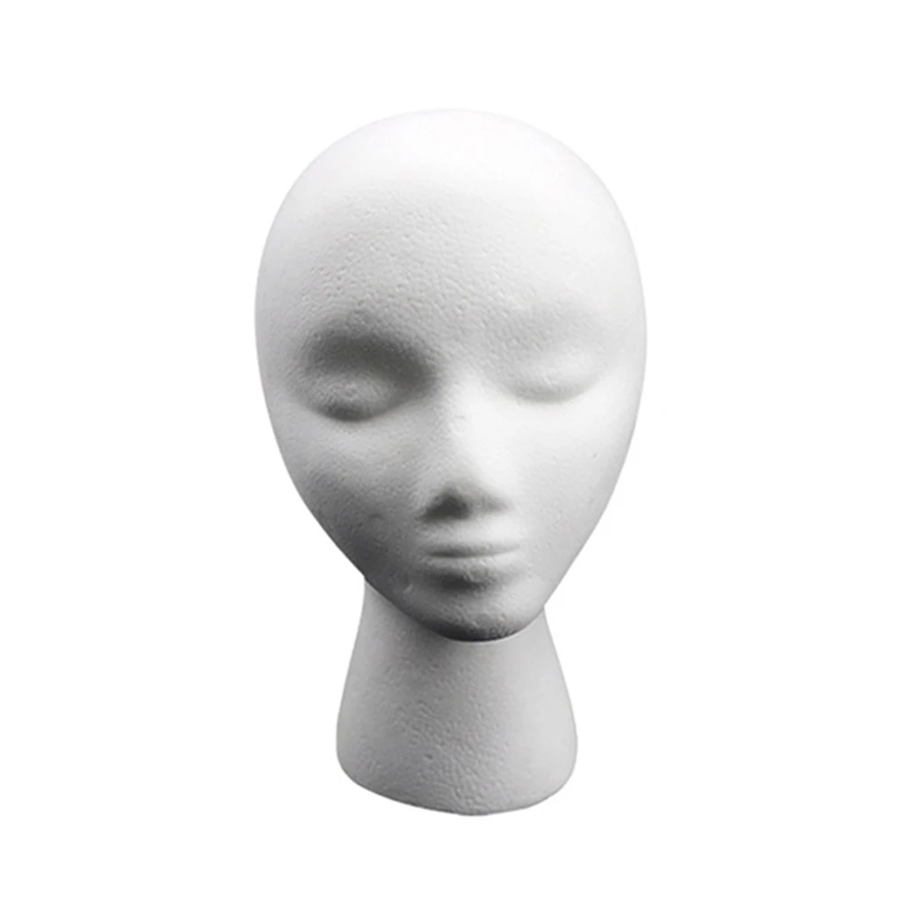 Description Picture 4 of itemPractical Female Styling Flocking Head Mold Wig Glasses Holder Stand