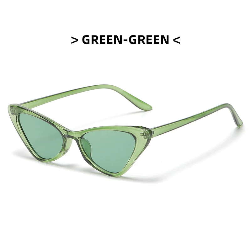 Retro Cat Eye Sunglasses UV400 Eyewear For Women Small Frame Vintage Fashion Shades