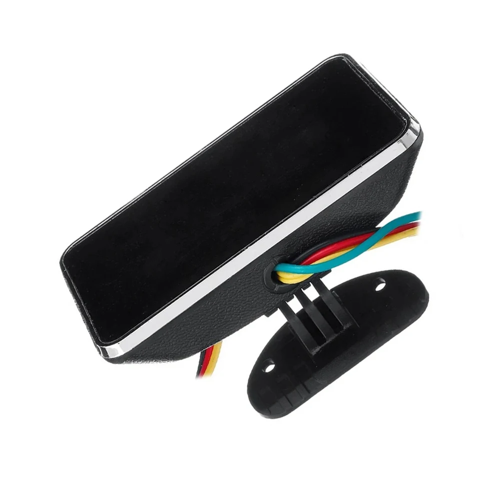4 in 1 LCD 게이지 오일 압력 전압계 수온 연료 레벨계 (자동차, 트럭, 오토바이용) 12V 24V M10 플라스틱 센서 포함