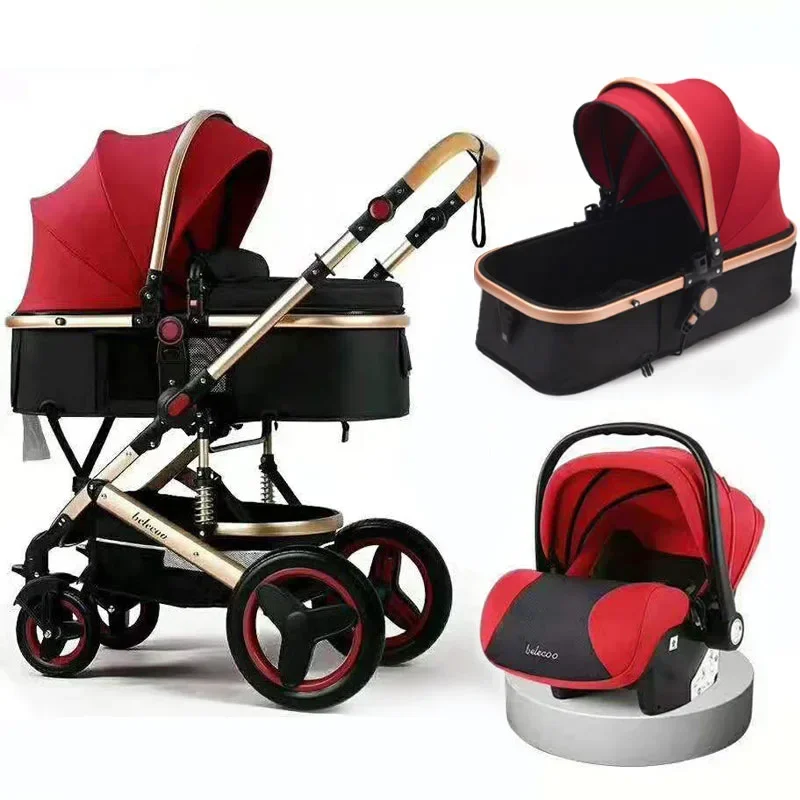 Baby Stroller 3 in 1 with car seat baby stroller