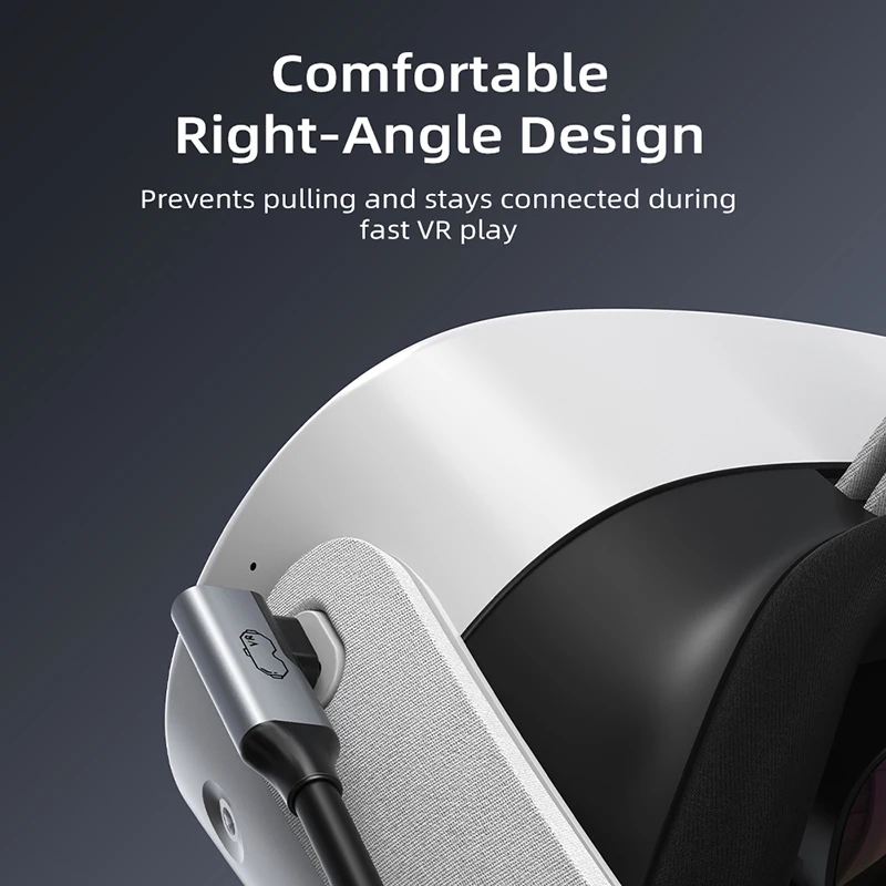 CABLETIME VR 링크 케이블 16FT(18W 충전 기능 포함) ? Meta Quest 3S/3/2/Pro, Oculus Quest, Pico 4, PC VR, Steam VR과 호환 가능