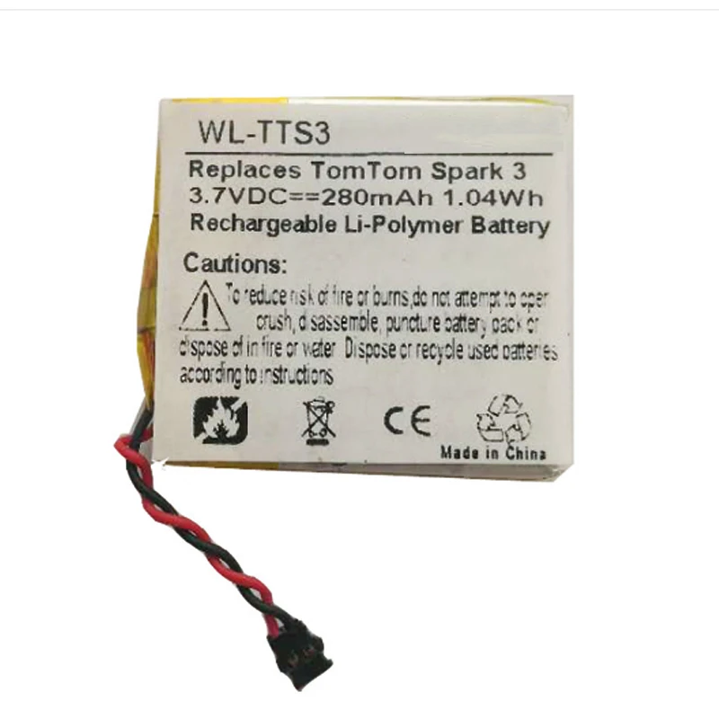 Sostituzione Batteria Pp332727 280Mah Per Tomtom Spark 3 Wt-Tts3 Fitness Smart Watch