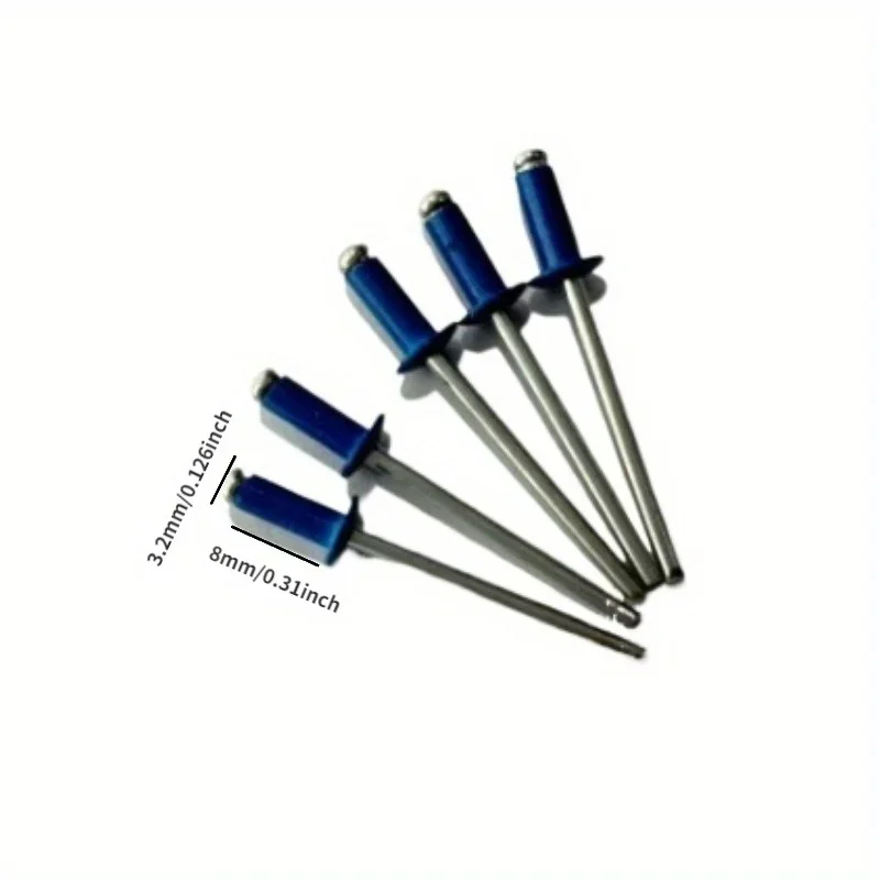 Rivets And Fasteners 50PCS RAL5010 Blue Painted