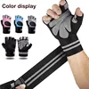 Unisex Half Finger Cycling Gloves Anti-Slip Breathable Gym Exercise Wristband Cycling Accessories for Men And Women 2