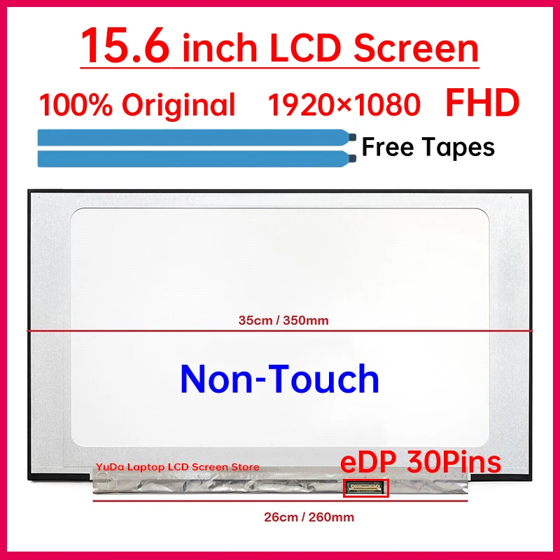 15.6 "Schermo LCD Del Computer Portatile NT156FHM-N43 B156HTN06.2 N156HGA-EA3 Per Lenovo ideapad 5-15ARE05 3-15ITL6 3-15ALC6 Pannello A Matrice Display