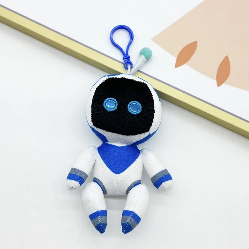 19cm Astro Bot Plush fun blue robot plush pendant keychain anime related image fun plush toys halloween gift christmas gift 2