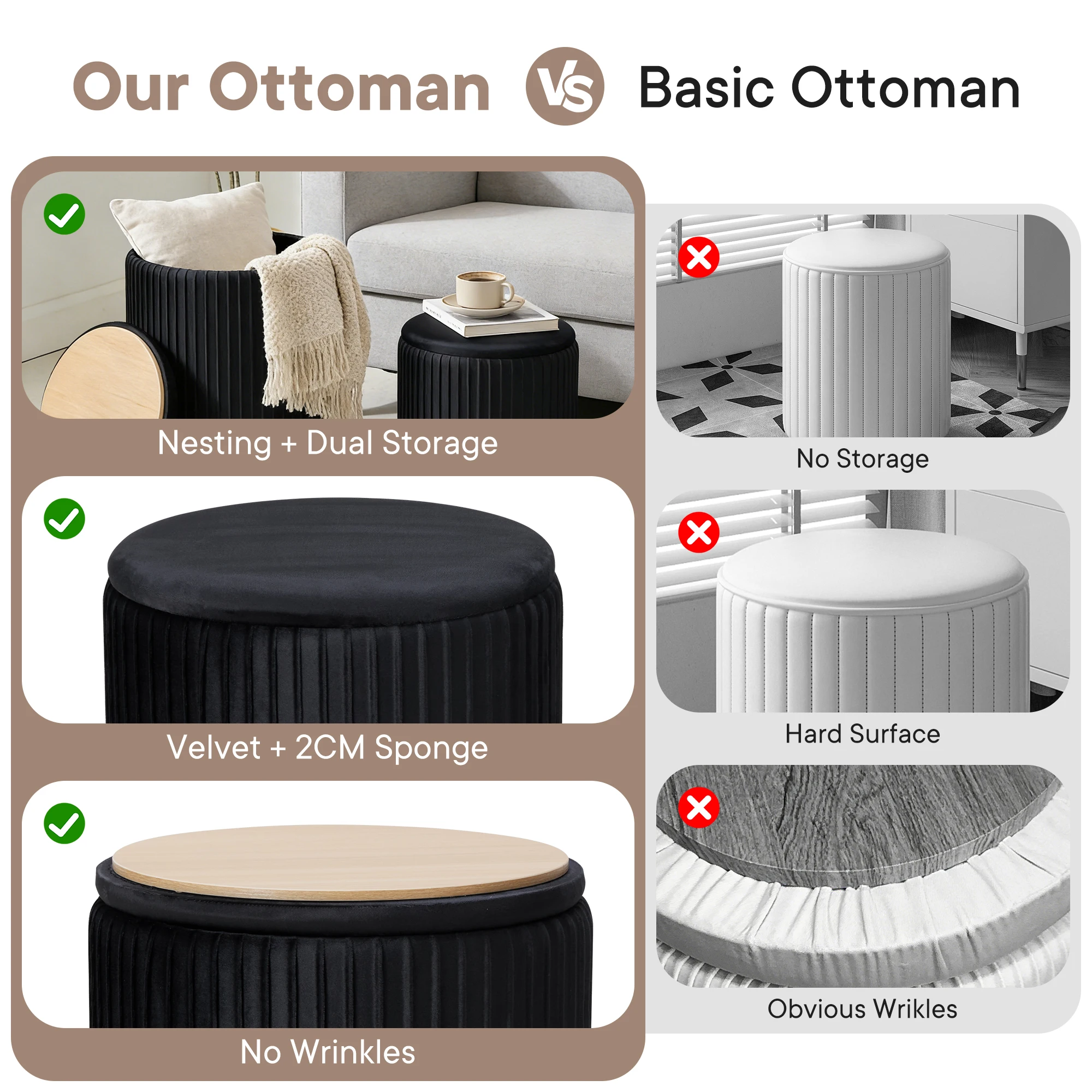 ottoman used as seating