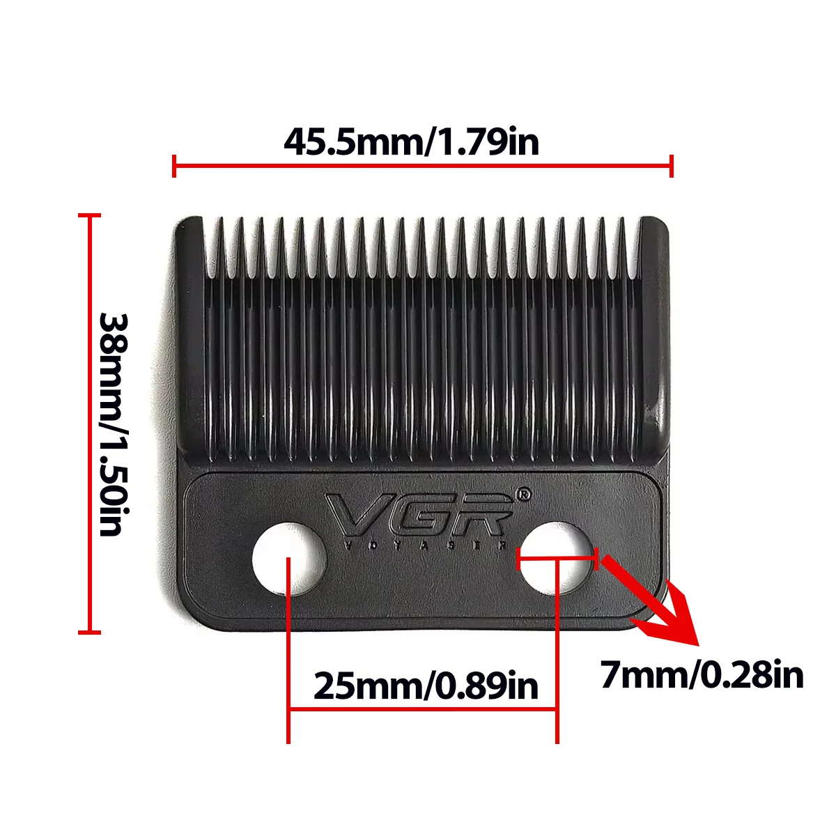VGR V-003 DLC Blade Hair Clipper Trimmer Replacement Original Cutter Head Professional Barber Accessories