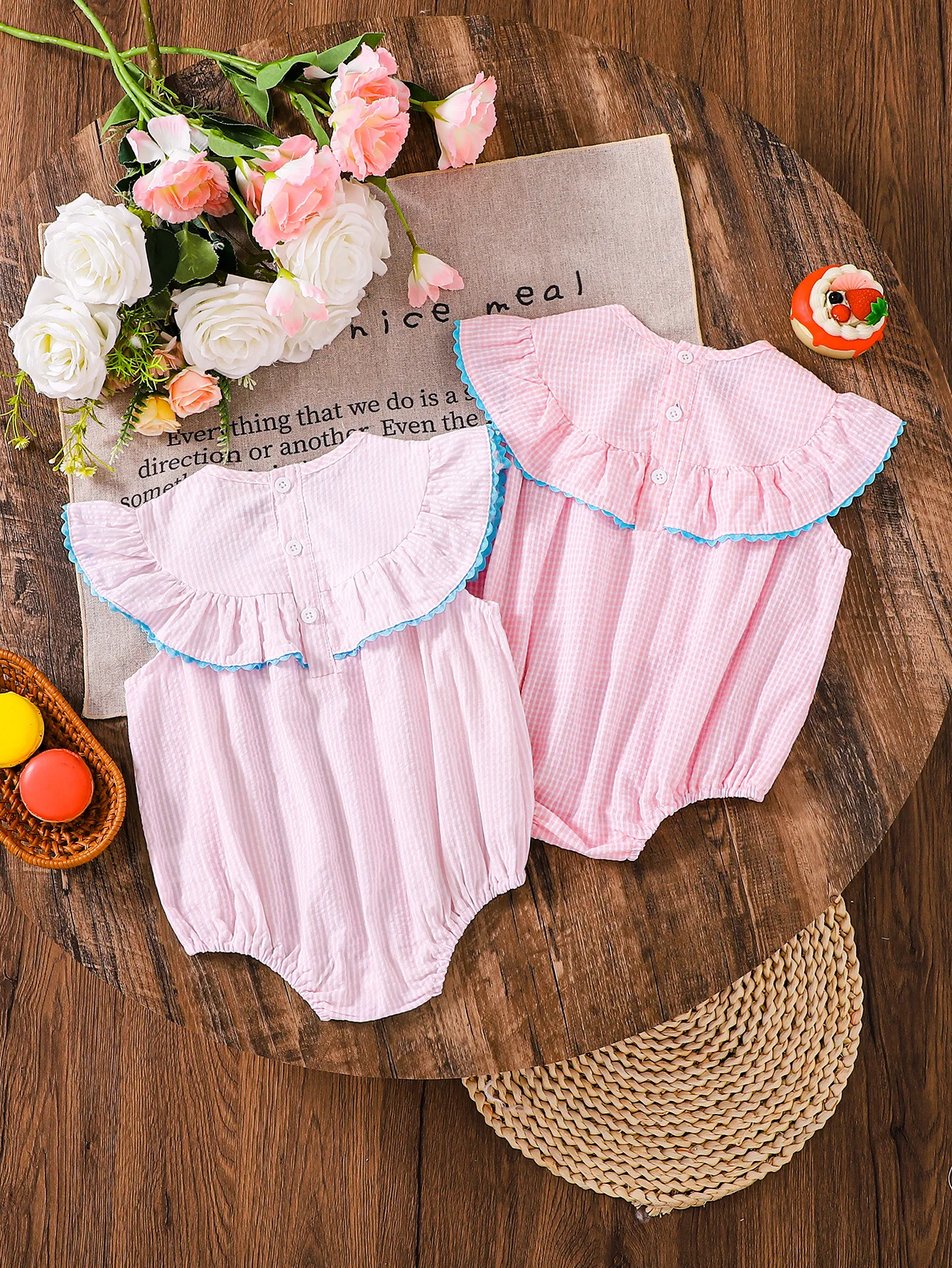 baby girl birthday romper image