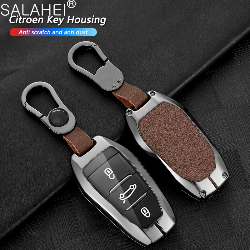 

Car Key Case Cover For Peugeot 208 308 408 508 2008 3008 4008 5008 For Citroen C3 C4 C4L CACTUS C6 C8 C3-XR Picasso DS3 DS4 DS5