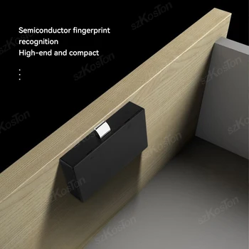 Smart Home Biometric Fingerprint Lock Hidden Drawer Electronic Lock Privacy File Storage Keyless Residential Security Protection 2