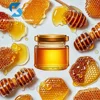 10pcs 20pcs Mini Glass Pot Set Small Honey Pot Honey Pot with Golden Lid Suitable Honey Guest Wedding Box Parties Gifts Bottles 5