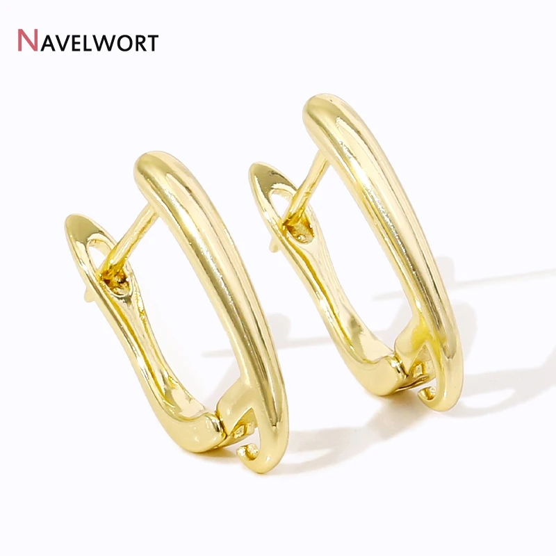 Chiusure per orecchini Shvenzy in ottone placcato oro 18 carati, ganci per orecchini, accessori per la creazione di gioielli, realizzazione di orecchini_voghion.com