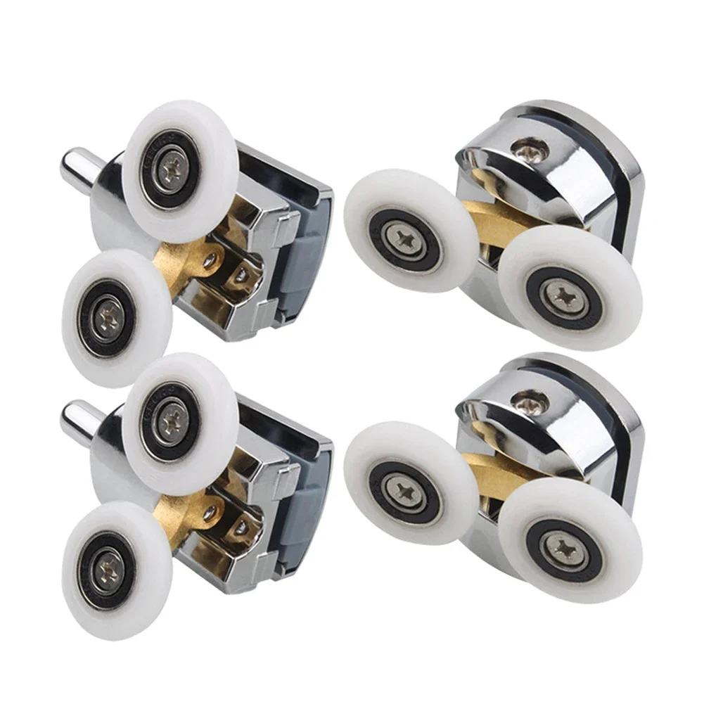 Description Picture 6 of item4pcs Shower Door Rollers Runners Wheels 23mm Double Cabins Pulley Glass Bathroom Sliding Accessories
