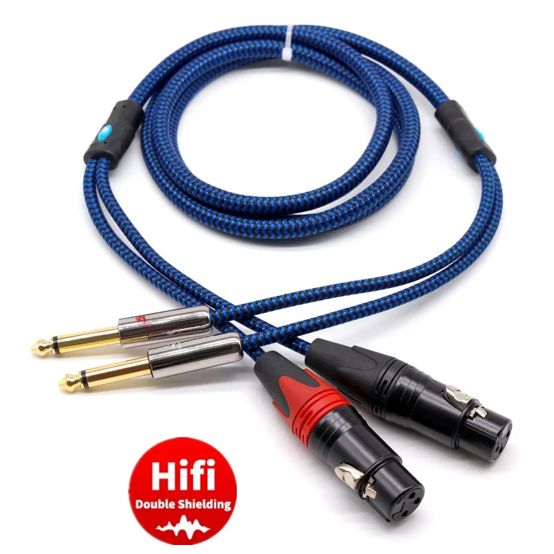 Cavo Audio Da 3 Metri - Doppio Jack Mono 6,35 Mm (1/4") A - Foto 3