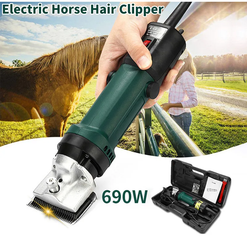 

Electric Horse Hair Clipper Cutting Machine, Heavy Duty 690W 6 Speeds Adjustable , Equine Shears 110V / 220V