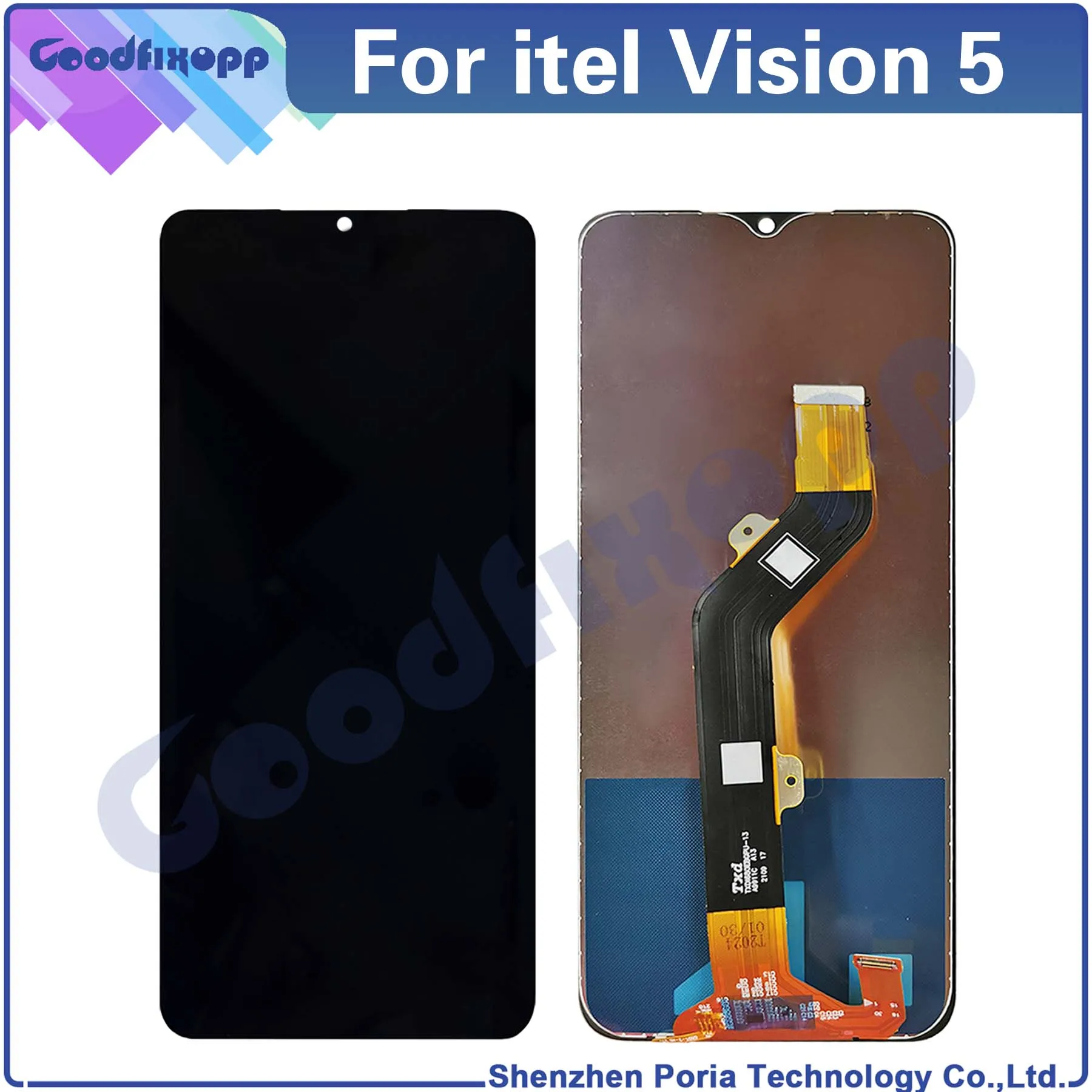 

100% Test For itel Vision 5 Vision5 LCD Display Touch Screen Digitizer Assembly Repair Parts Replacement